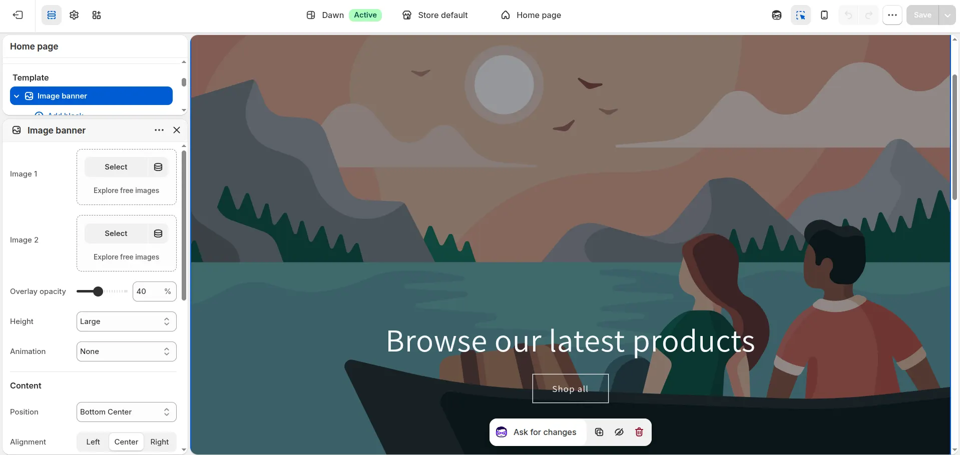 Handle sliders and background video
