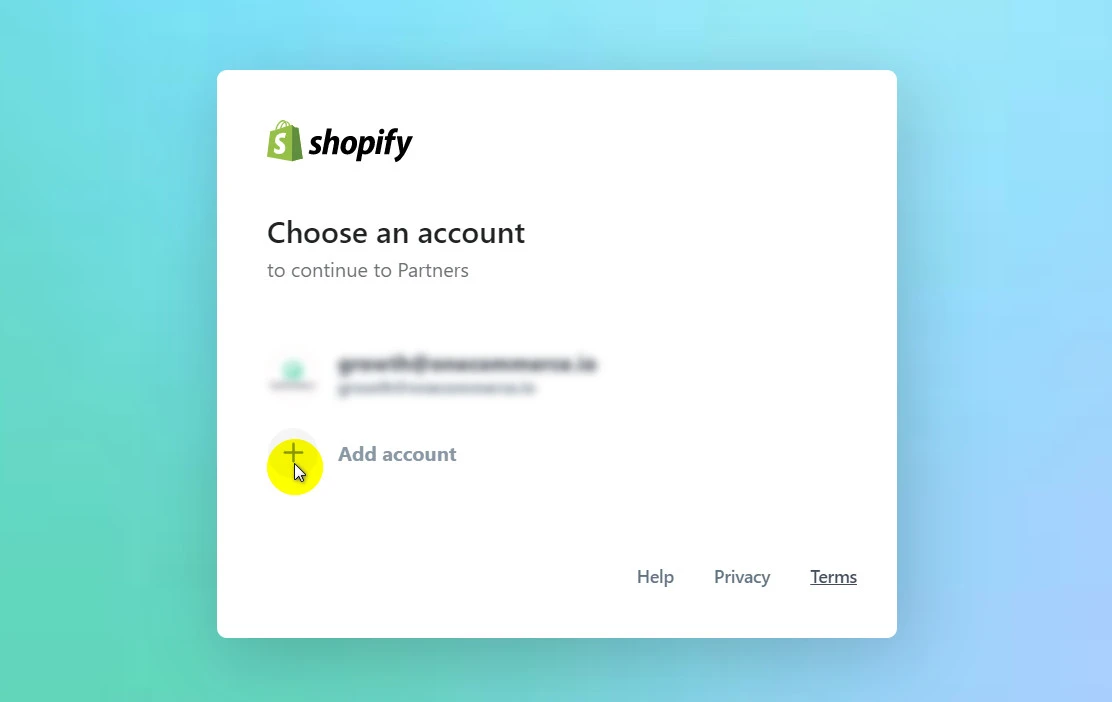 shopify partner login