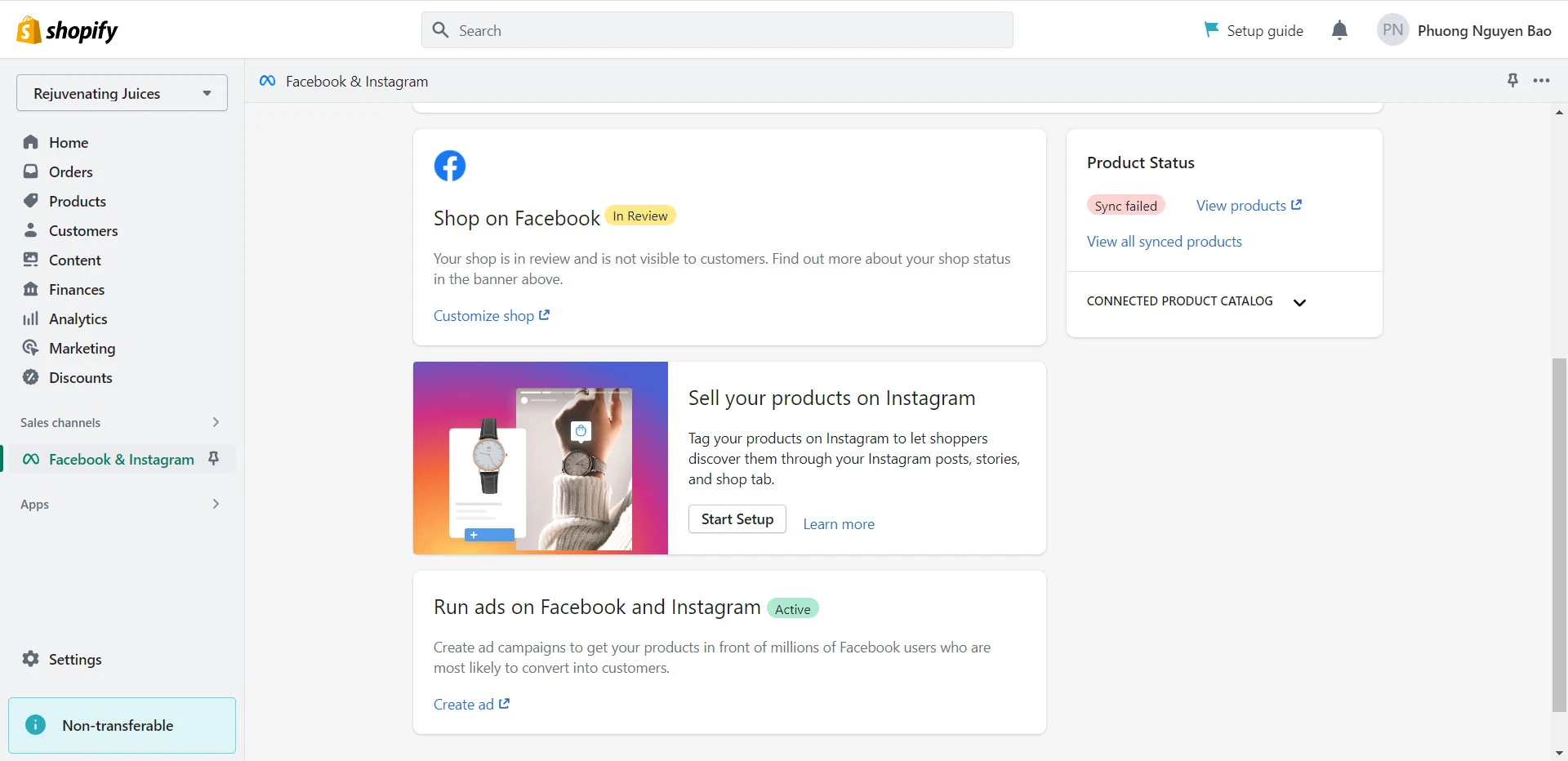 how to connect shopify to facebook