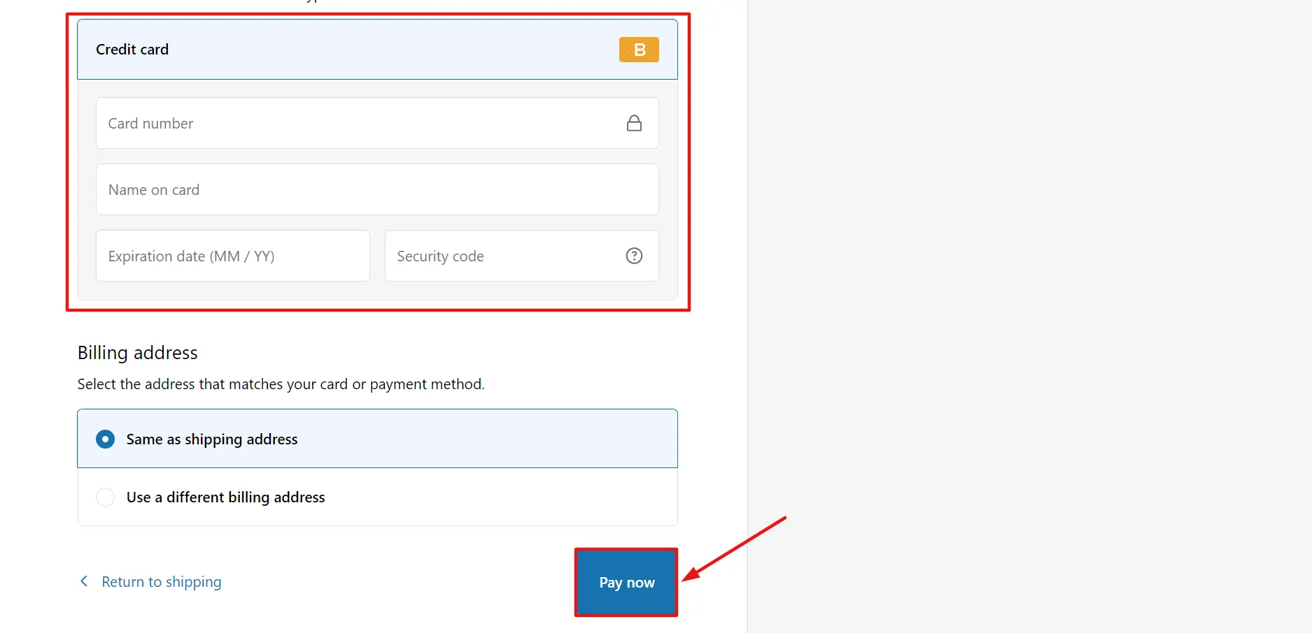 Test Shopify payments with Bogus gateway