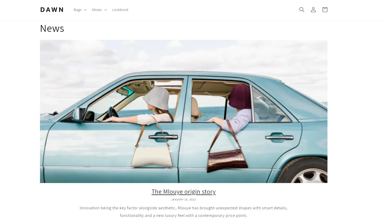 Dawn Theme provides Blogging pages to promote your branding activities
