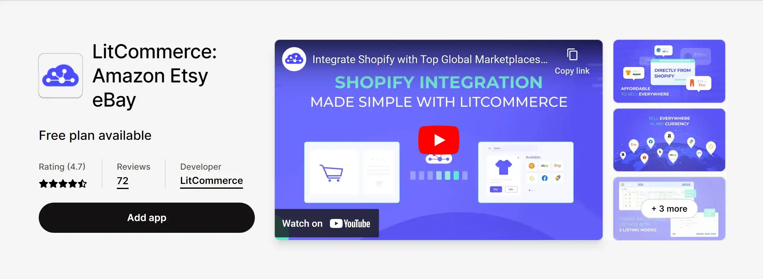 Shopify integration with marketplace