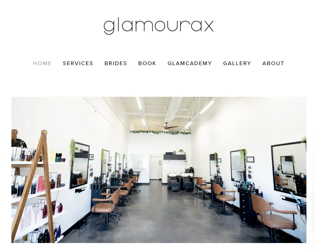 Glamourax homepage