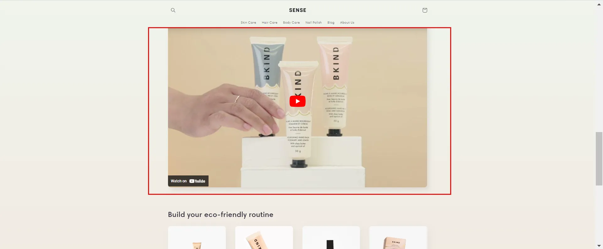 Embed a Youtube video in Shopify to provide product details