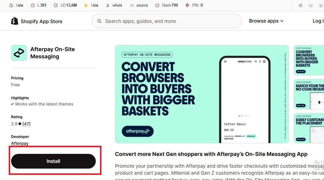 install-afterpay-on-site-messaging
