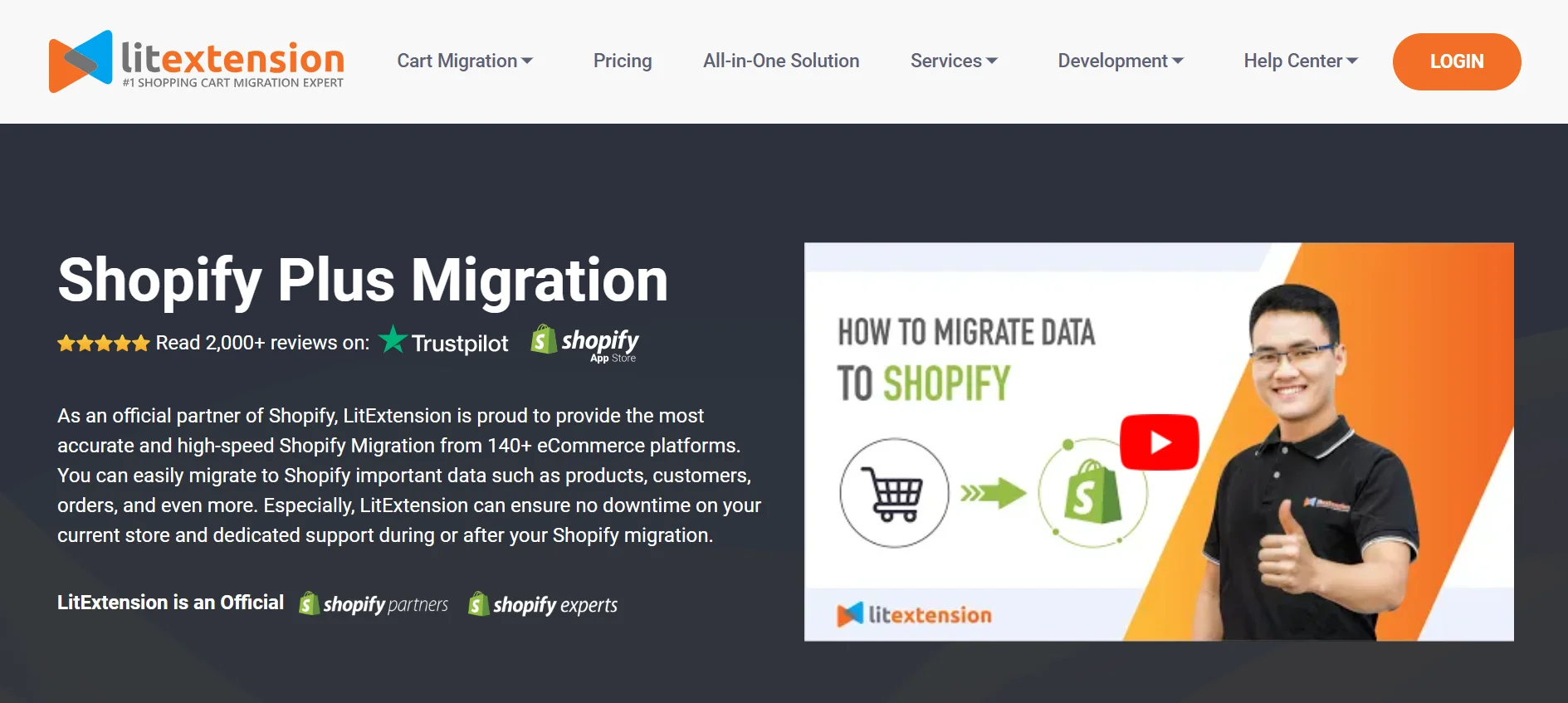 LitExtension’s Shopify Plus migration
