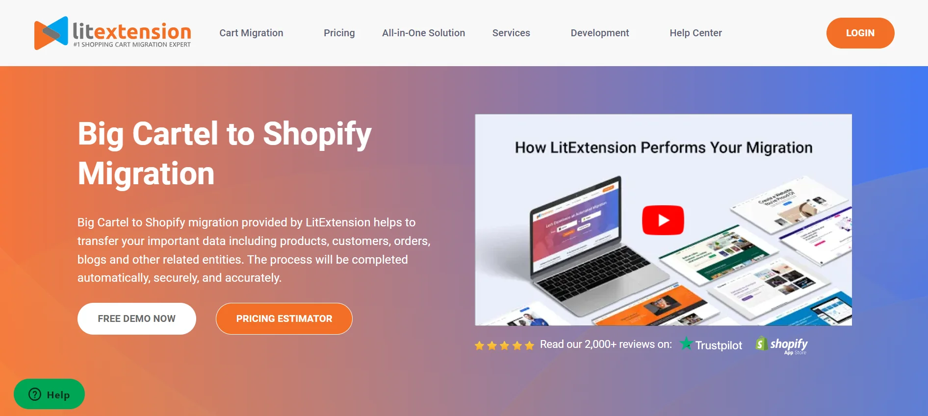 Big Cartel to Shopify migration with LitExtension
