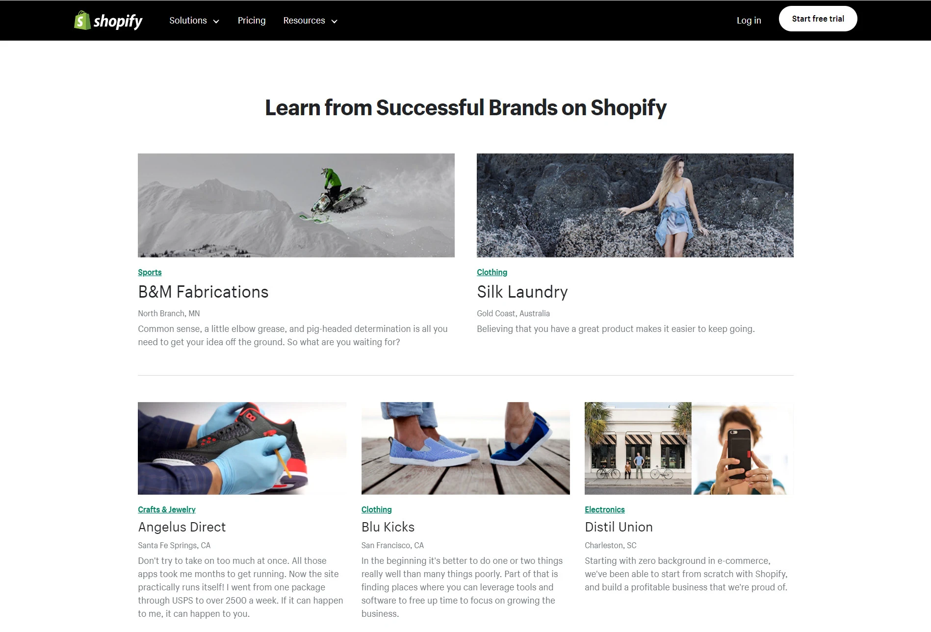 Shopify customer success stories