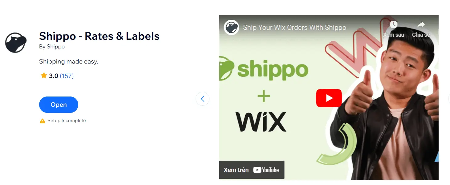 Wix shipping integration