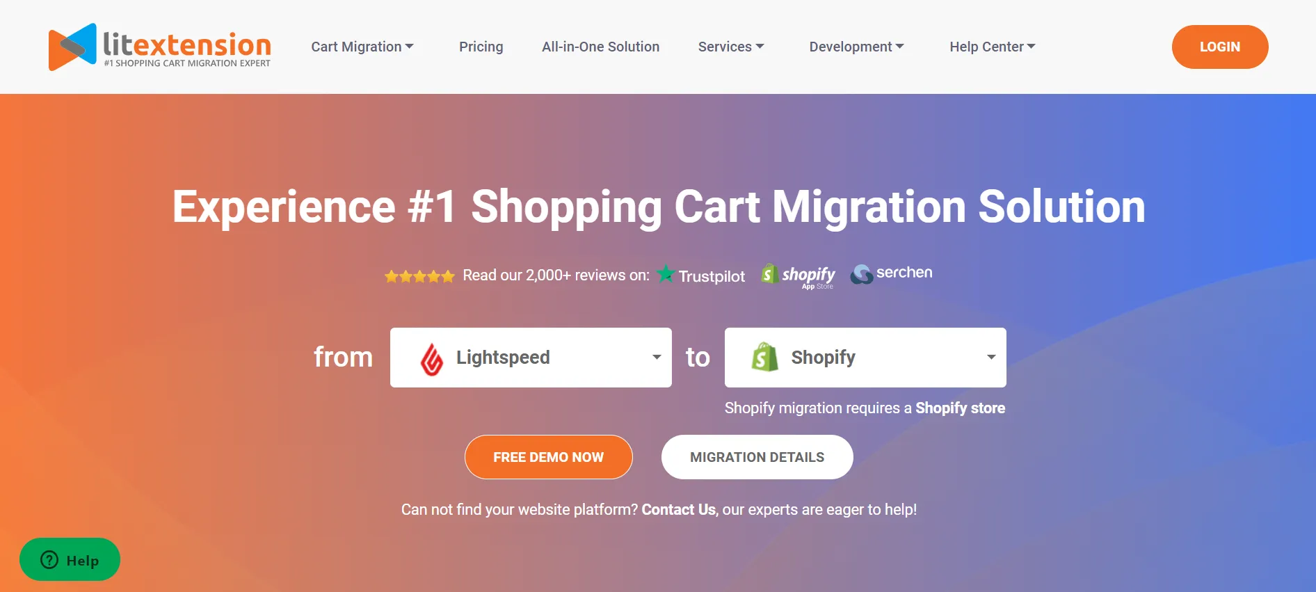 Migrate from Lightspeed to Shopify with LitExtension