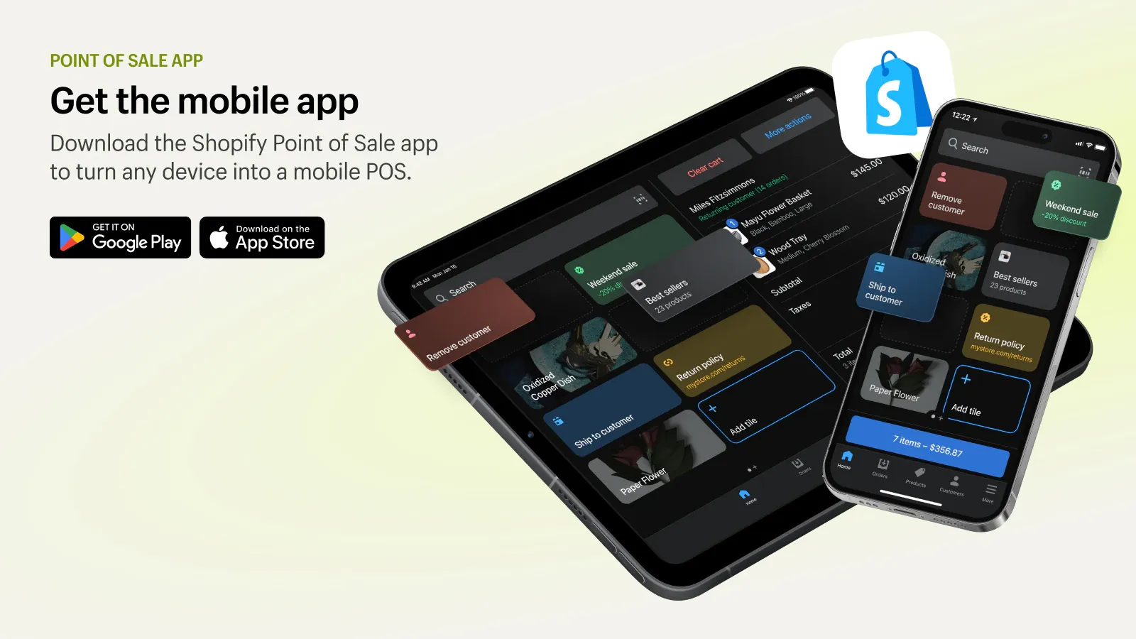 Shopify POS mobile app
