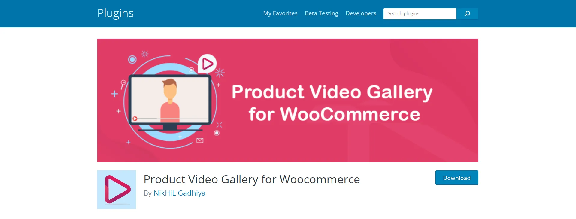 Product Video Gallery for WooCommerce plugin