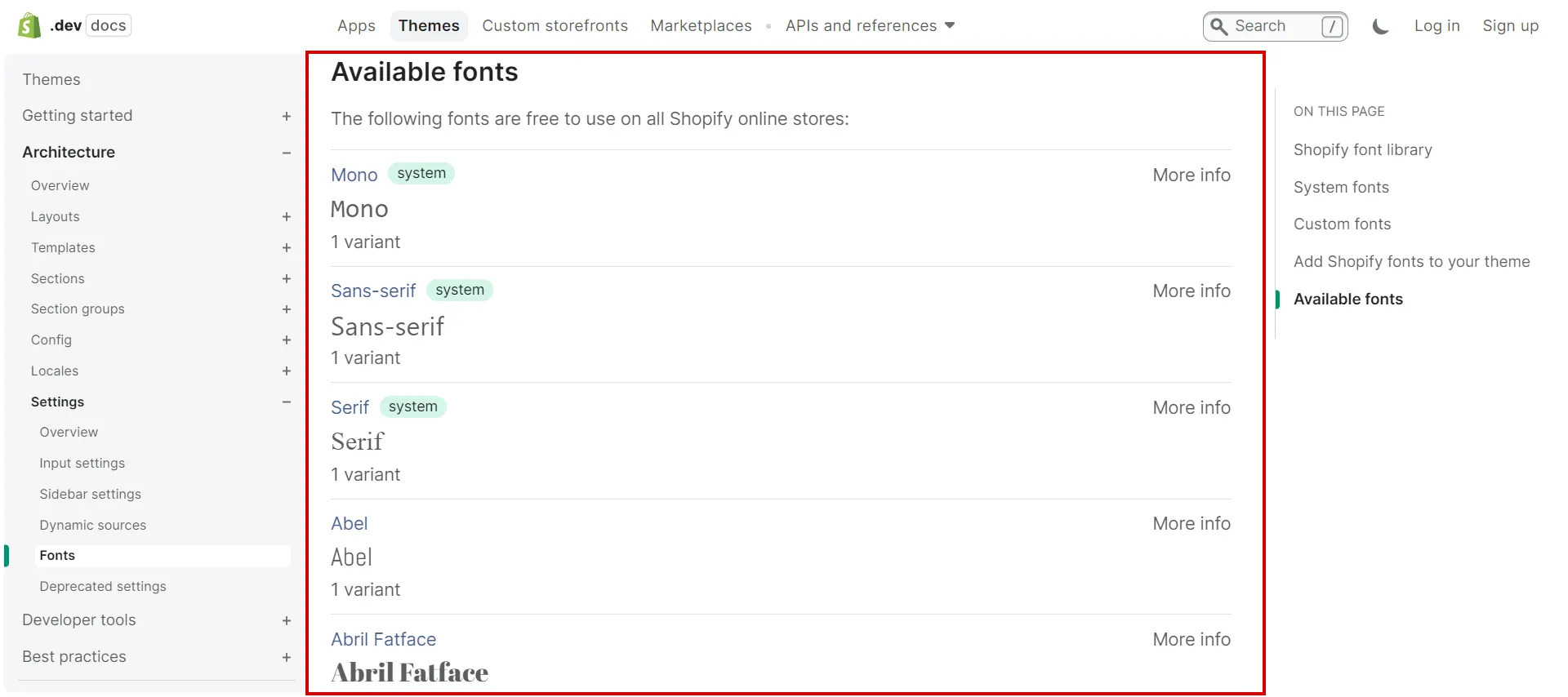 add Fonts to Shopify