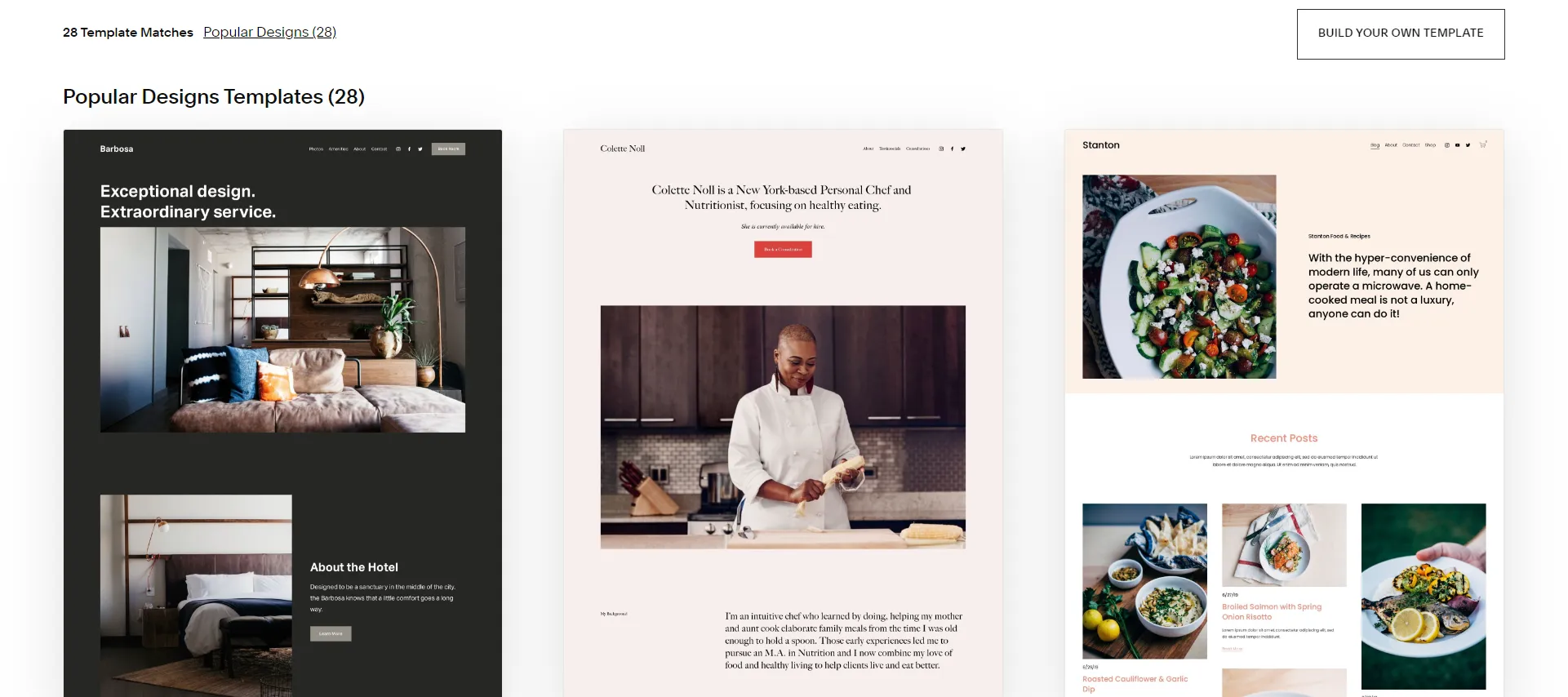 Squarespace Templates store