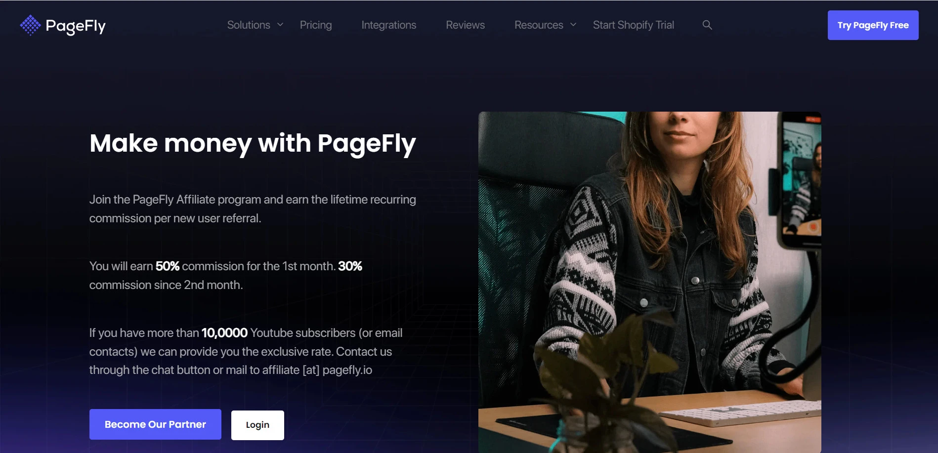 PagfeFly affiliate program