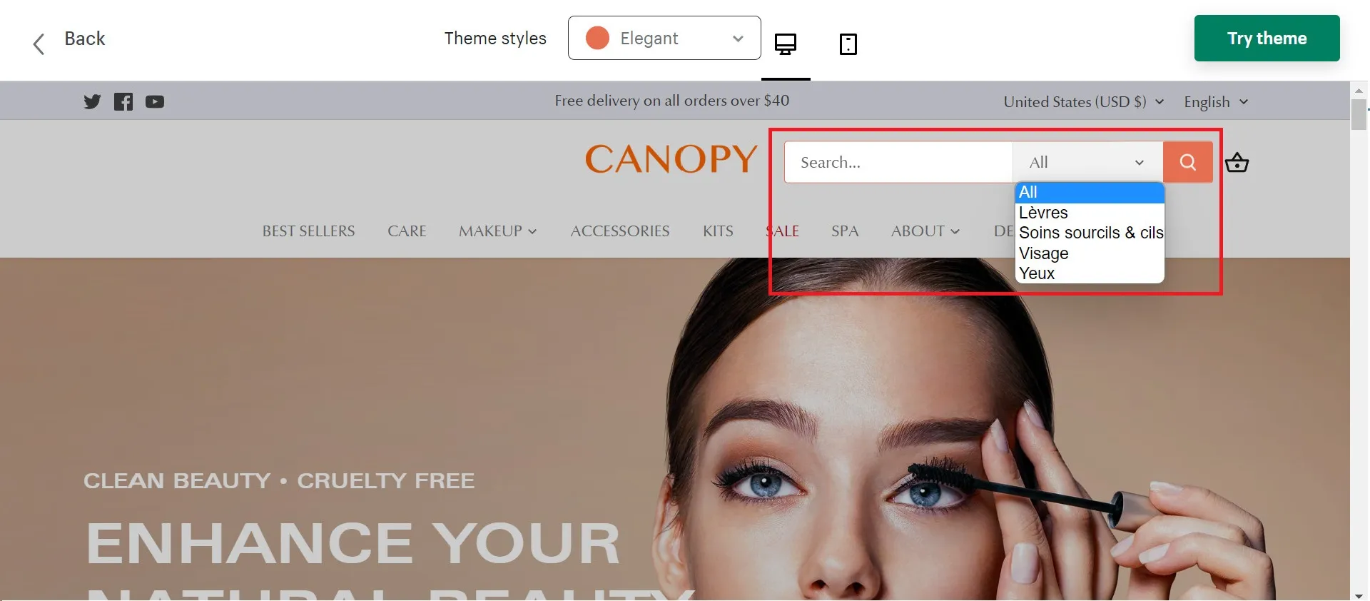 How to increase Shopify store conversion rate with search bar