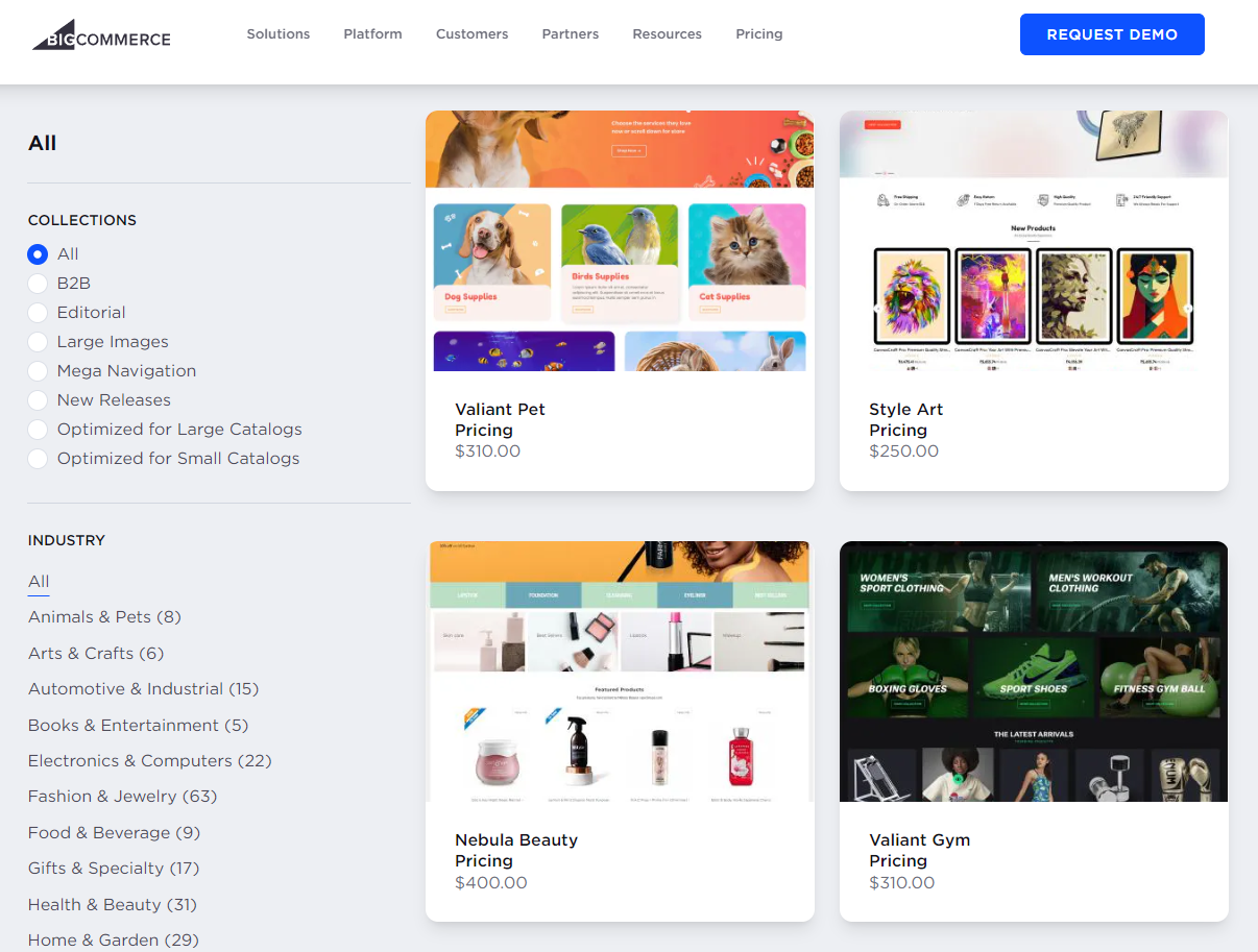 BigCommerce review on BigCommerce theme store