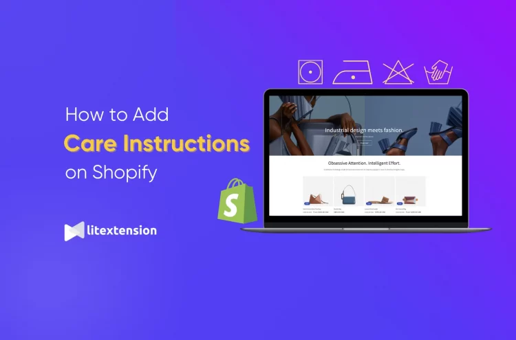 how to add care instructions on shopify