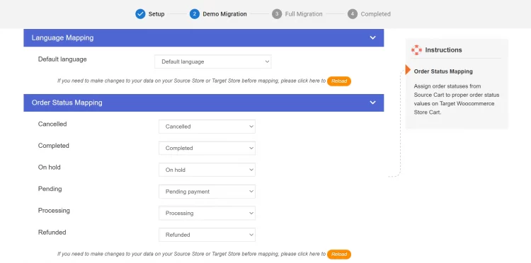 Order Status Mapping