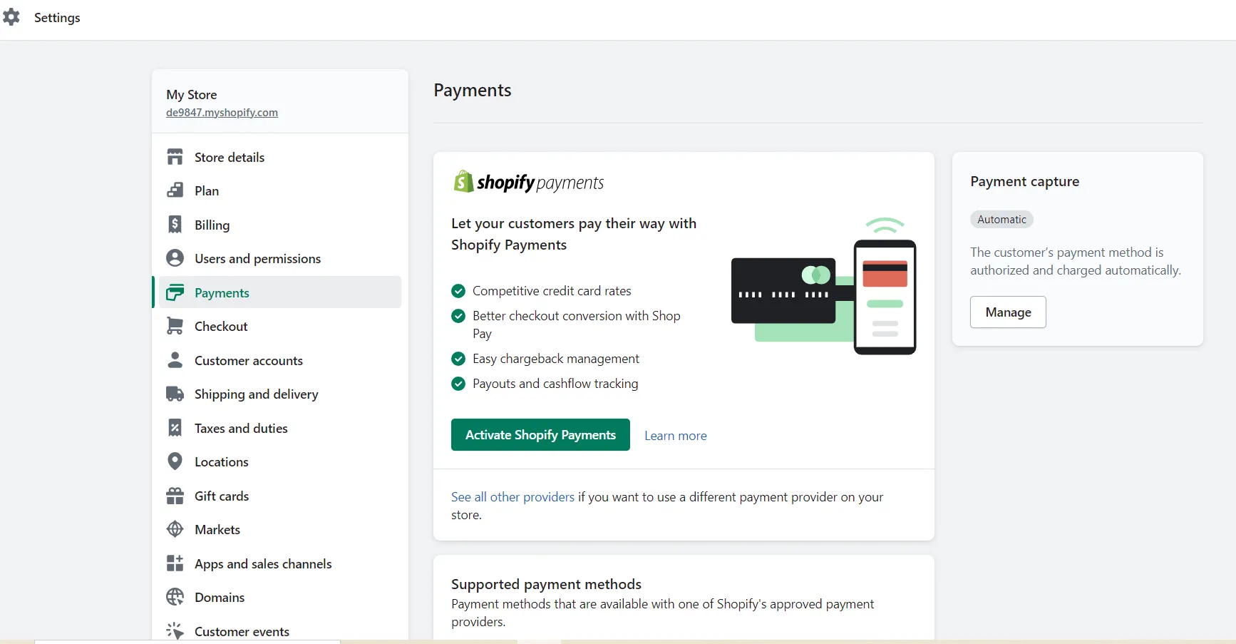 Shopify Payments