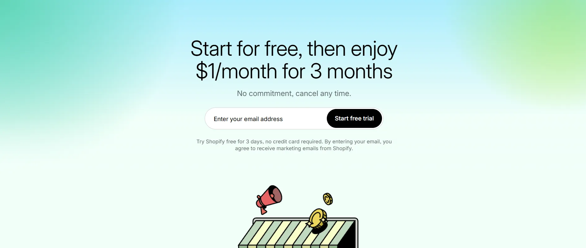Shopify free trial