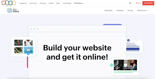 Zoho sites is the cheapest website builder
