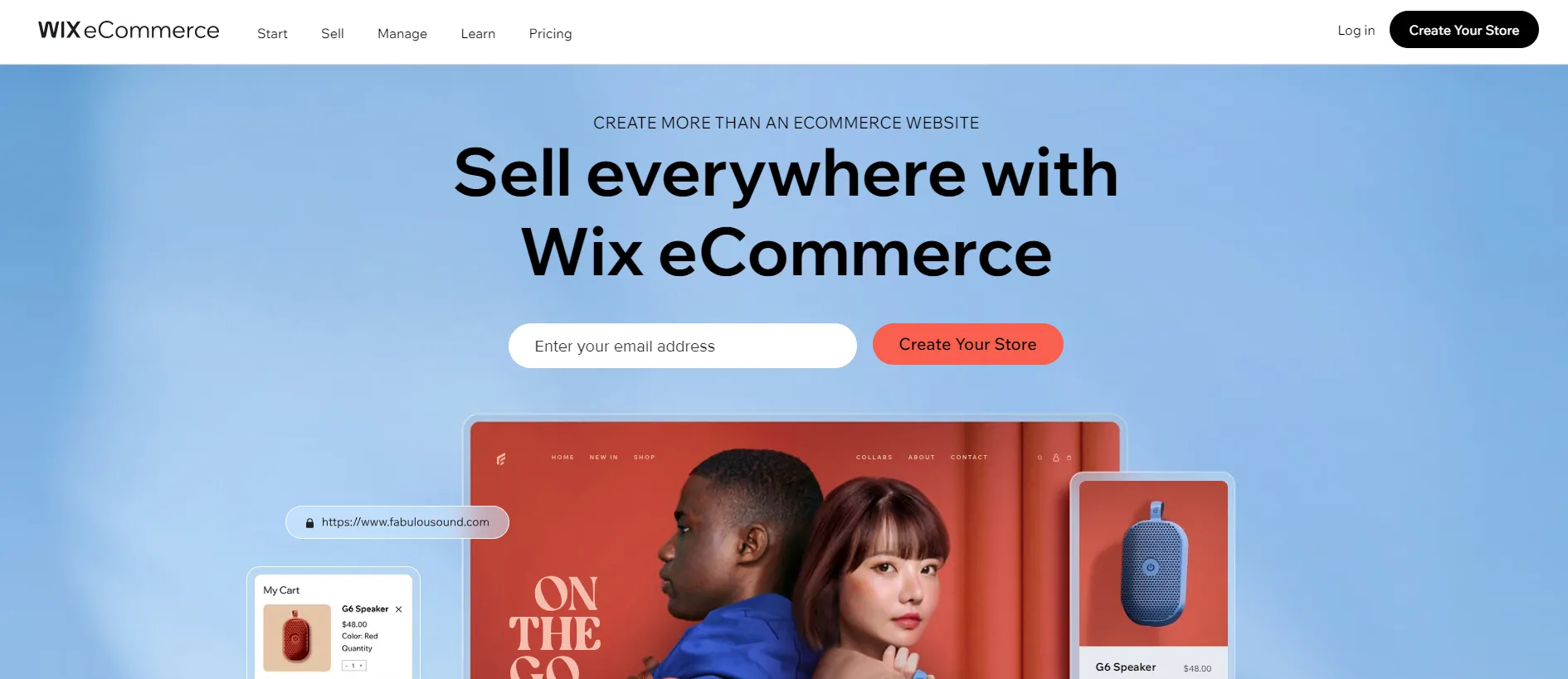 Wix eCommerce features