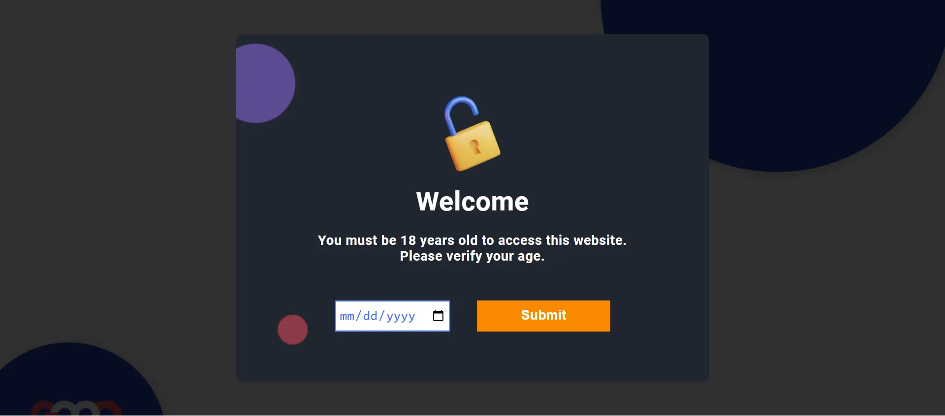 Demo of age verification on Shopify
