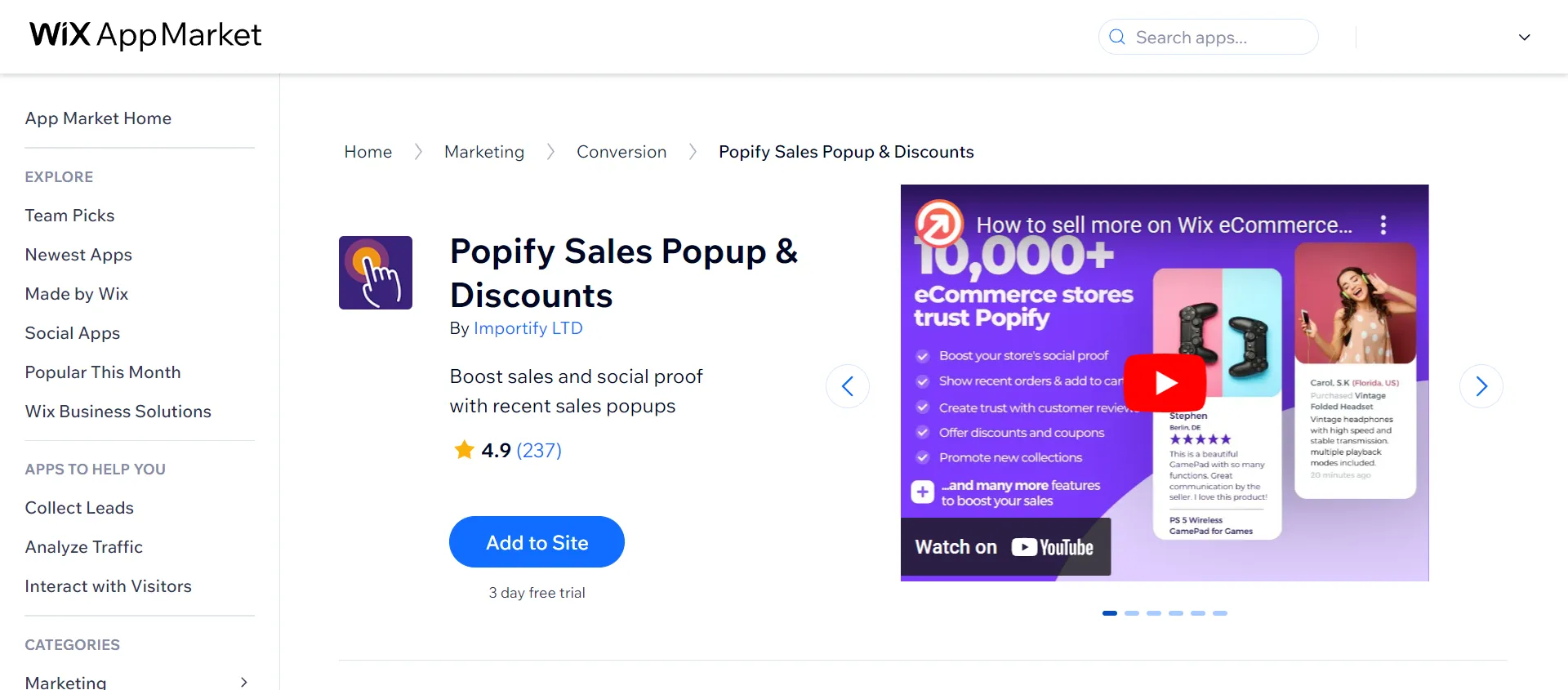 Popify Sales Popups & Discounts