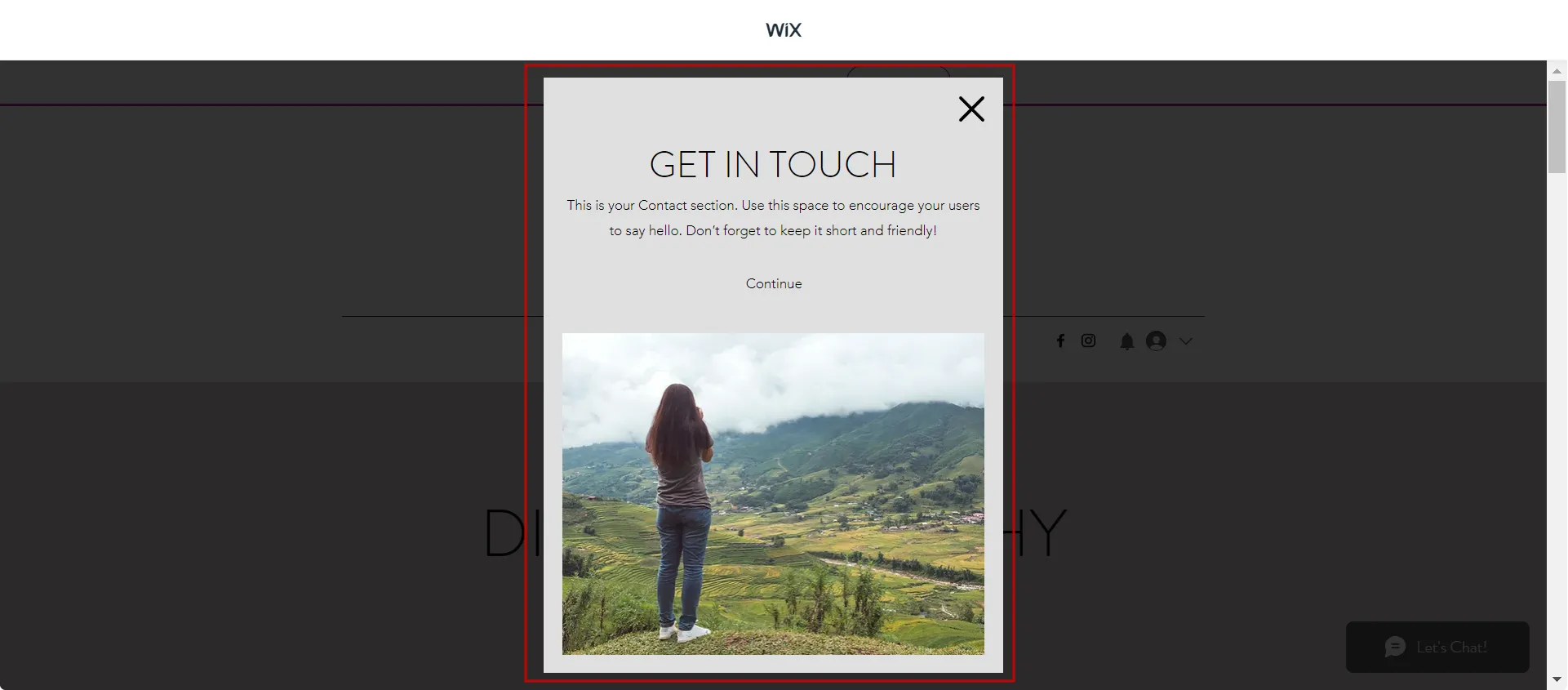 How to add a pop up on Wix