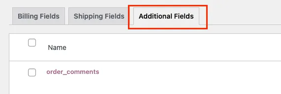 Choose Additional set of fields