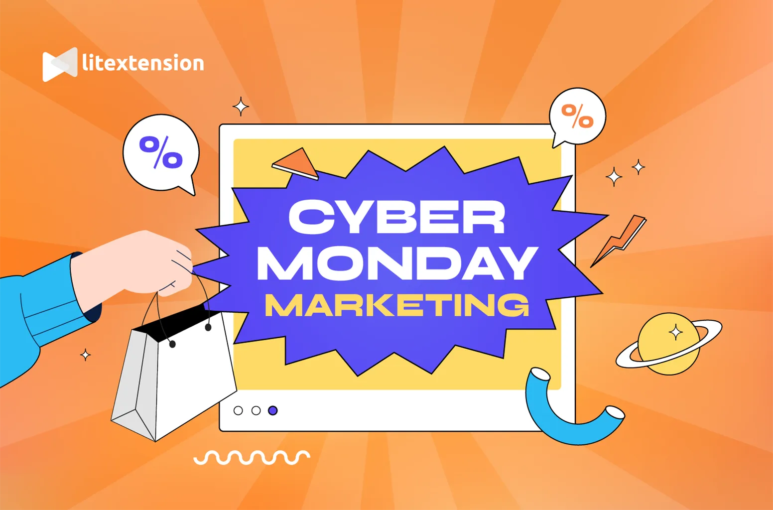 Cyber Monday Banner. Vector & Photo (Free Trial)