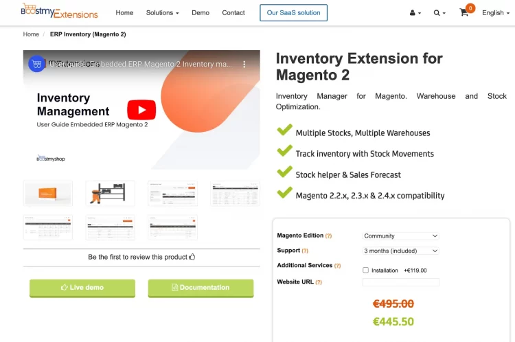 Magento 2 multi source inventory by Boost my shop