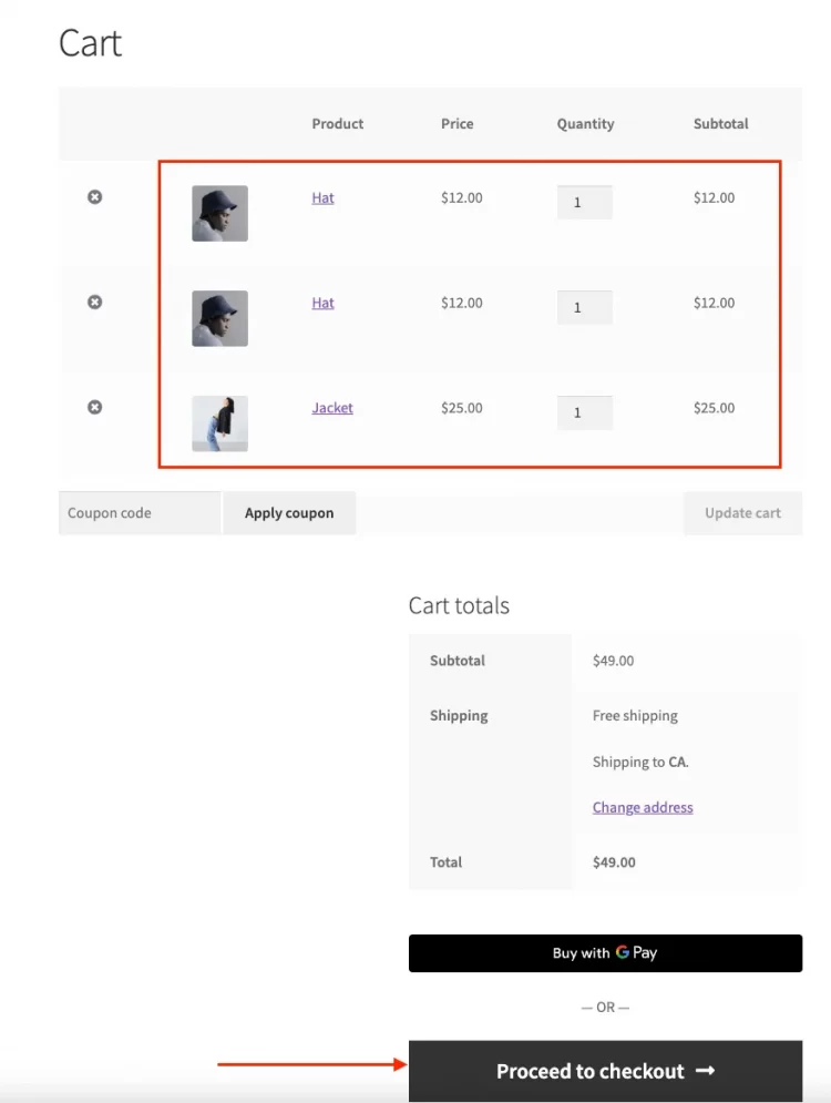 Place a test order from your WooCommerce store