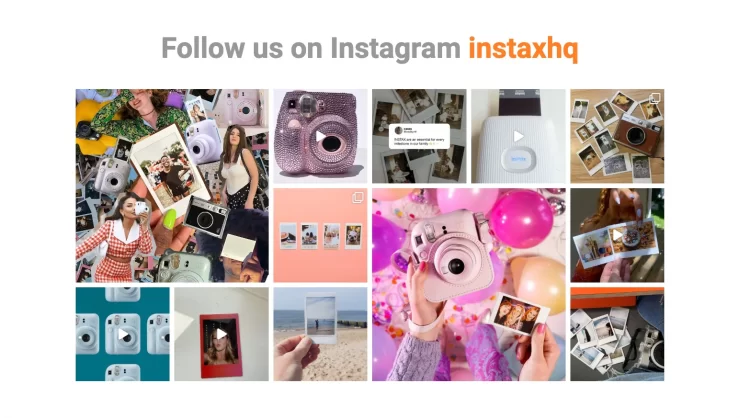 Promote Instagram feed example from InstaxHQ.