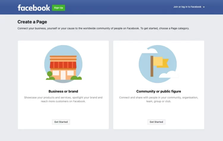 Create a Facebook Business page