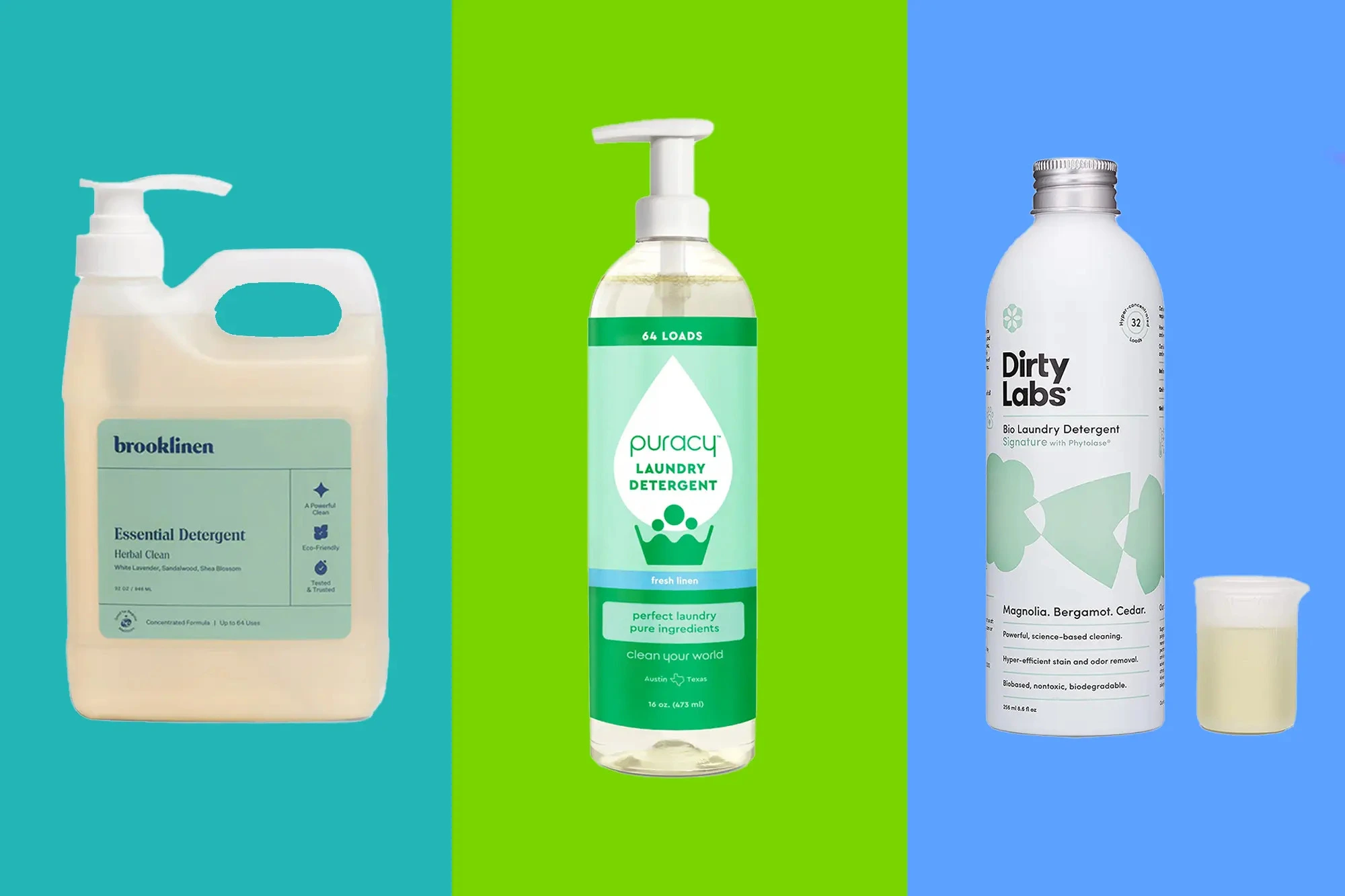 Organic laundry detergents are plant-based