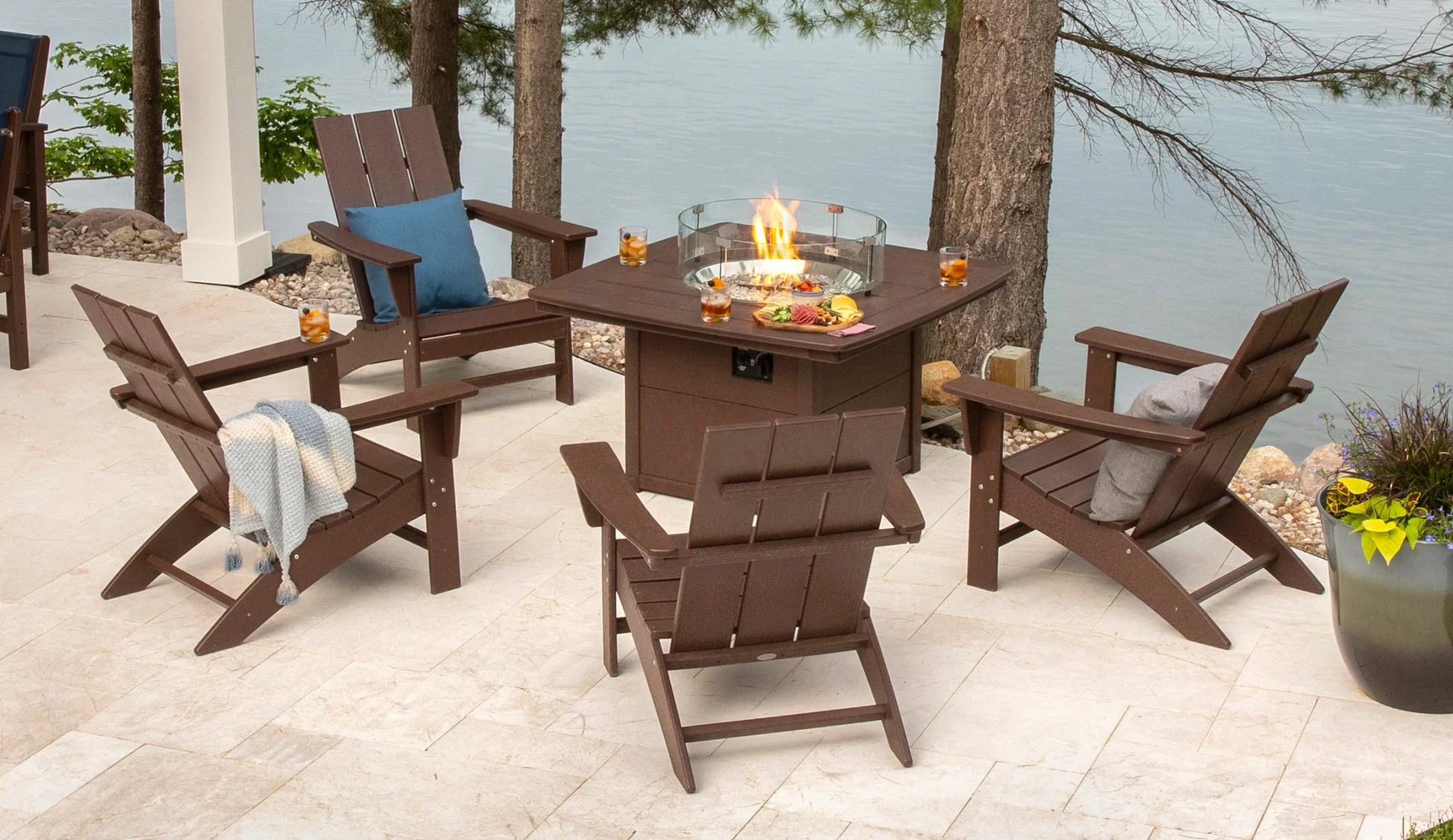 Recycled plastic patio furniture