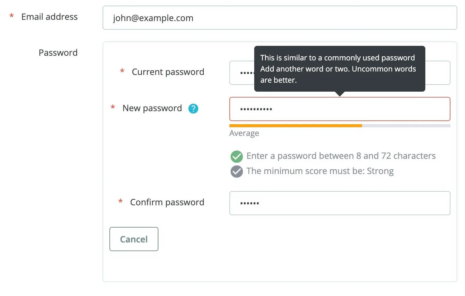 Set up your password policy