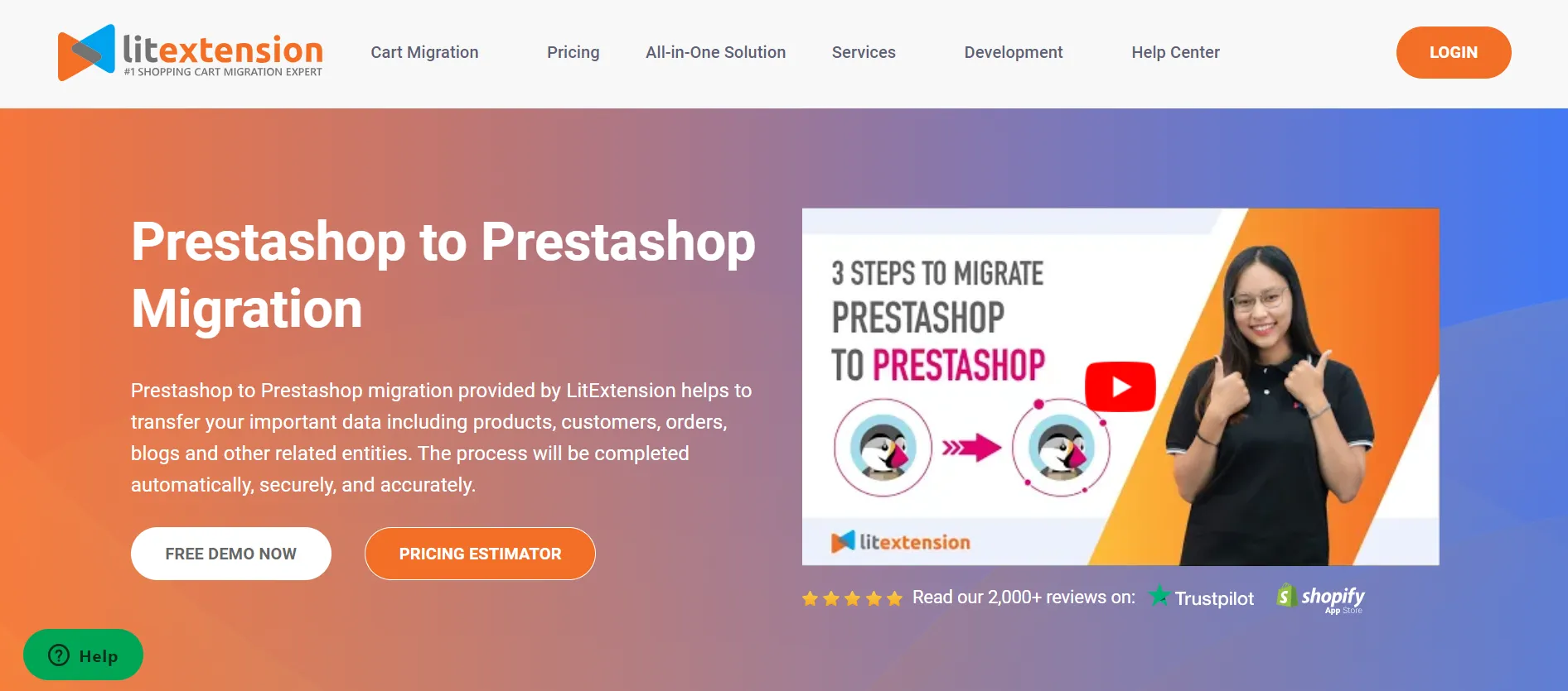 Upgrade PrestaShop 1.7 to 8 with LitExtension