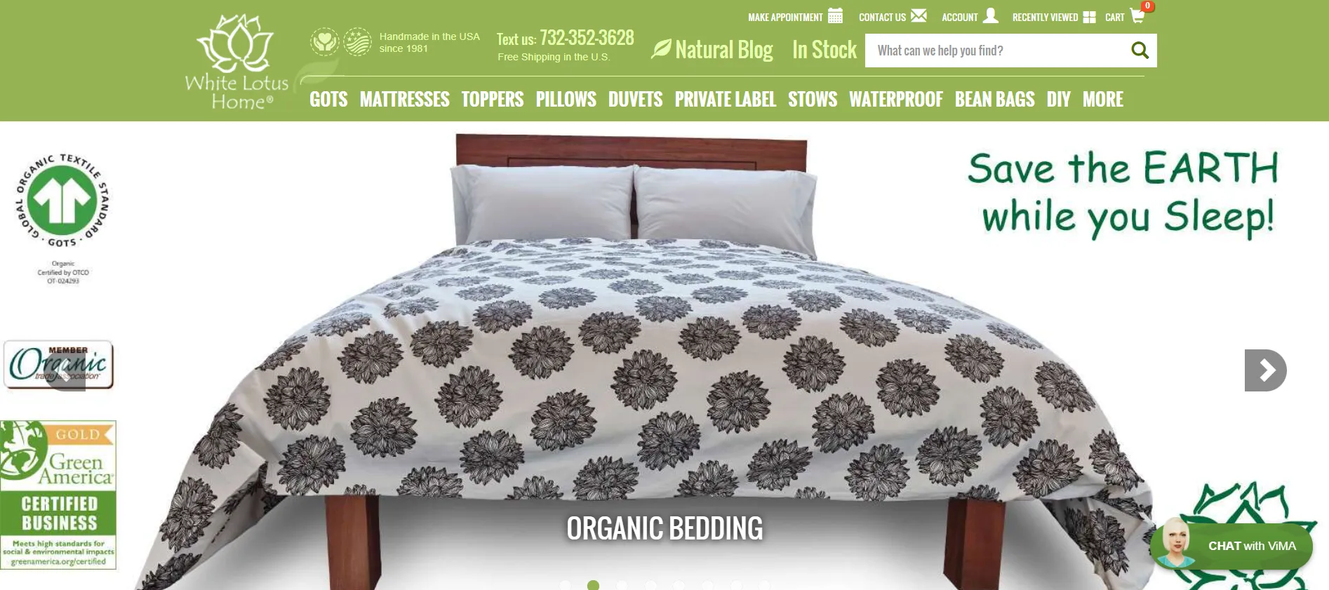 White Lotus Home are experts in organic bedding using eco-friendly materials