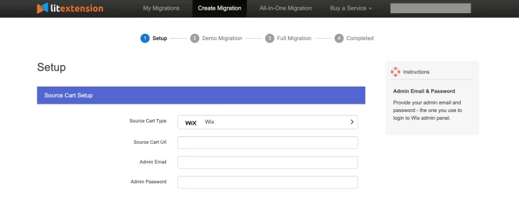 Select Source Cart - Wix