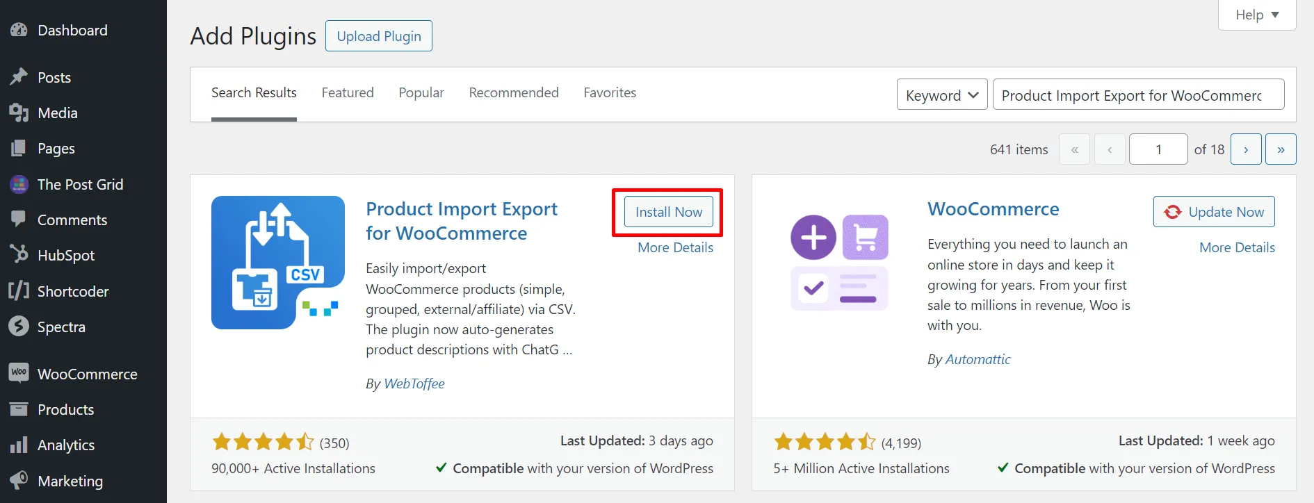 WooCommerce product import export plugin