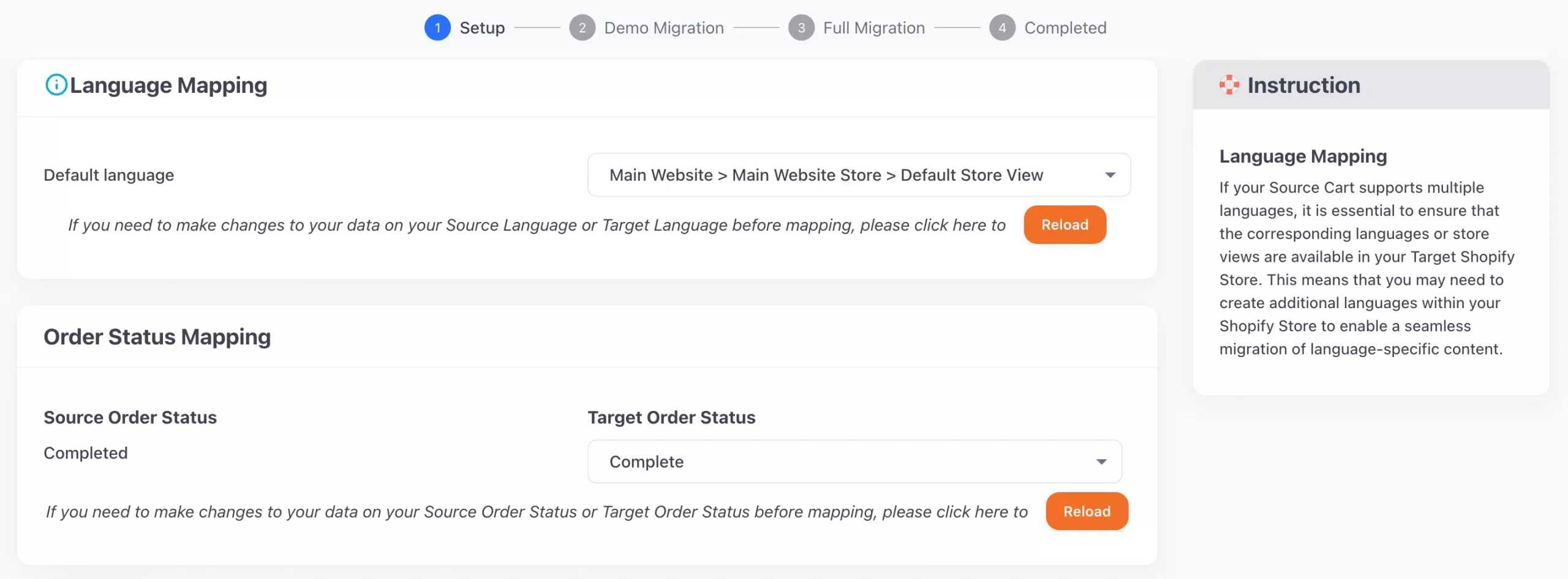 Order Status Mapping