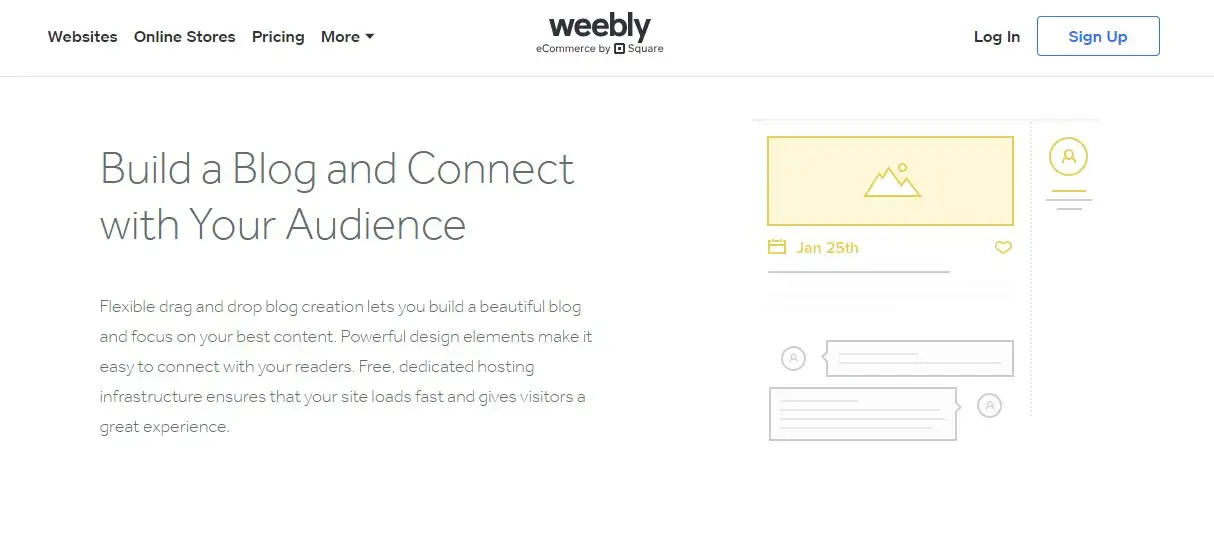 weebly blogging feature