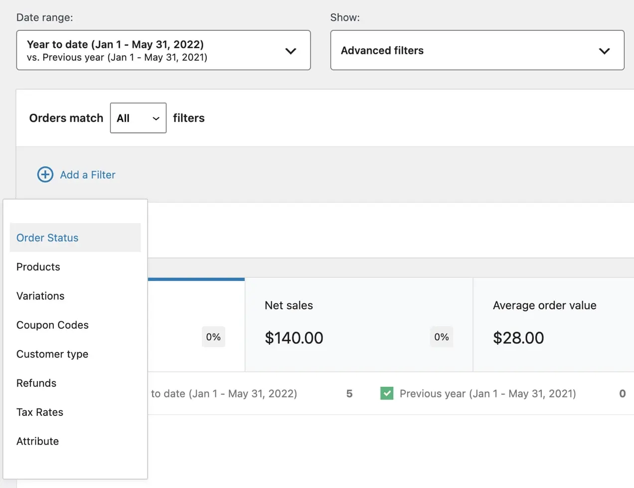 Step 1: Open the orders analytics