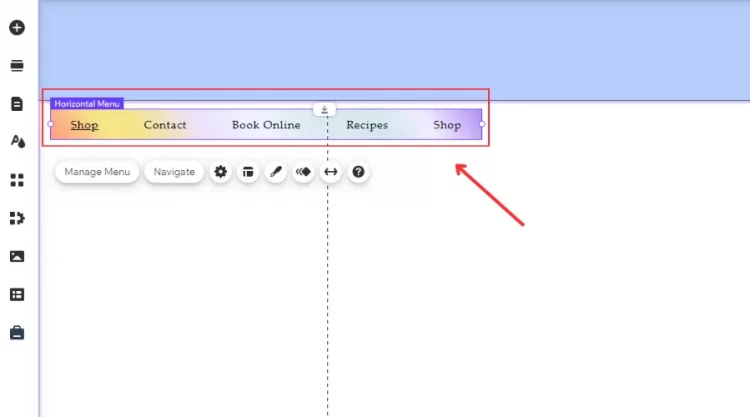 Create a new menu after your section deletion