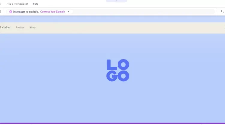 Add your logo to Wix Editor header with blank background