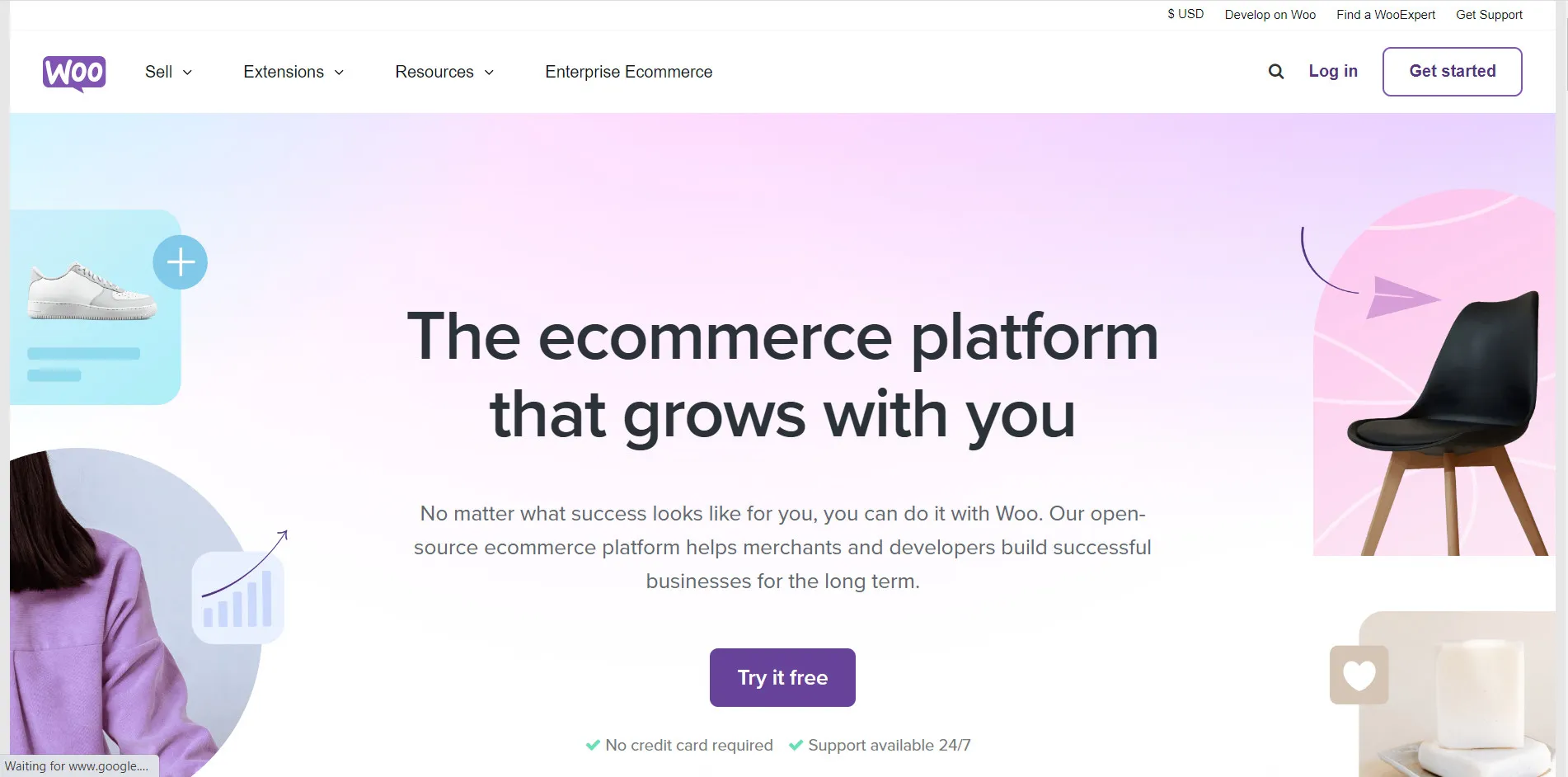  WooCommerce homepage