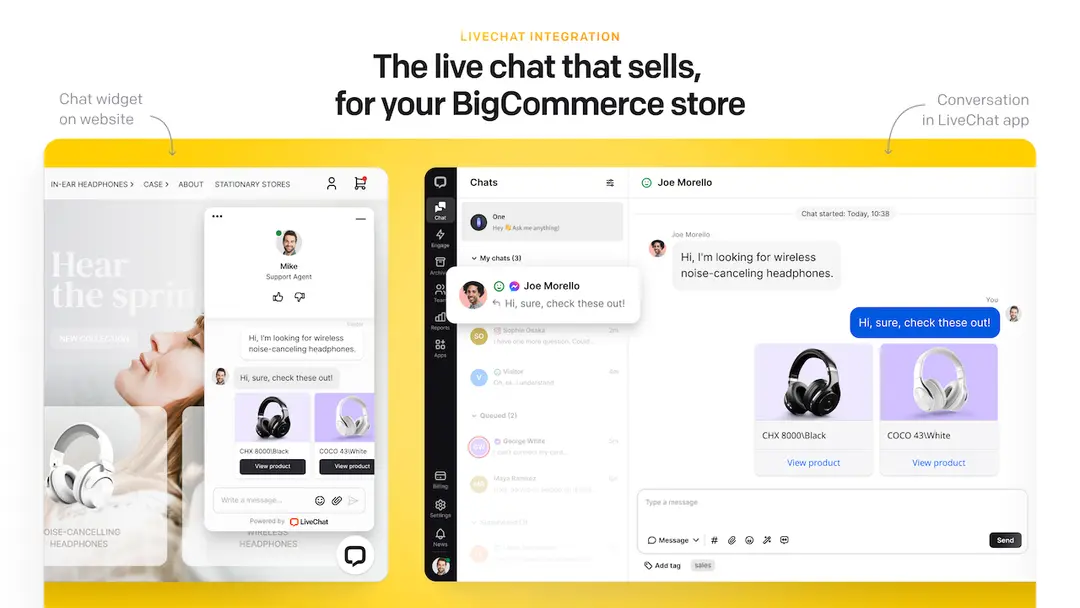 LiveChat BigCommerce app